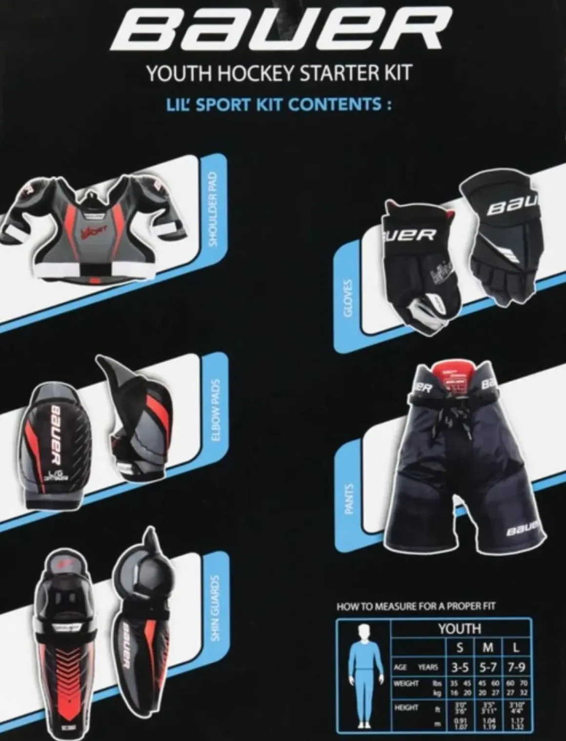 Bauer Hockey Protective Startkit Lil Sport Yth