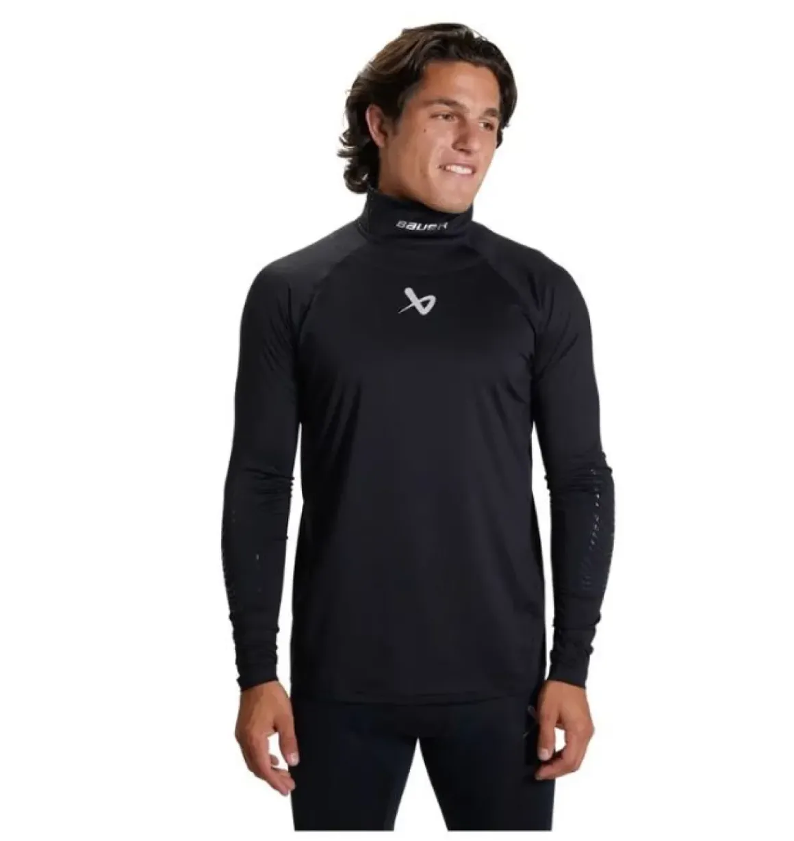 Bauer Long Sleeve Neck Protective Jersey Yth